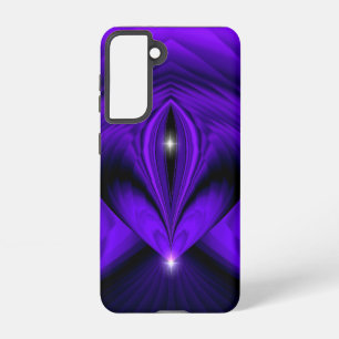 Purple Flower Rainbow Dreams Two Stars Samsung Galaxy S21 Case