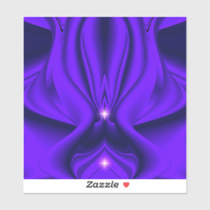 Purple Flower Rainbow Dreams, Two Stars Sticker