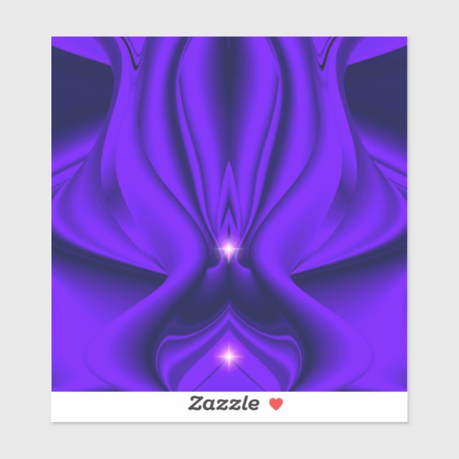 Purple Flower Rainbow Dreams, Two Stars Sticker (Sheet)