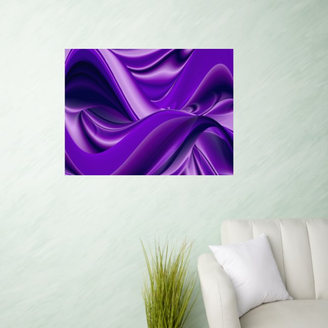 Purple Flower Rainbow Dreams Wall Decal (Living Room)