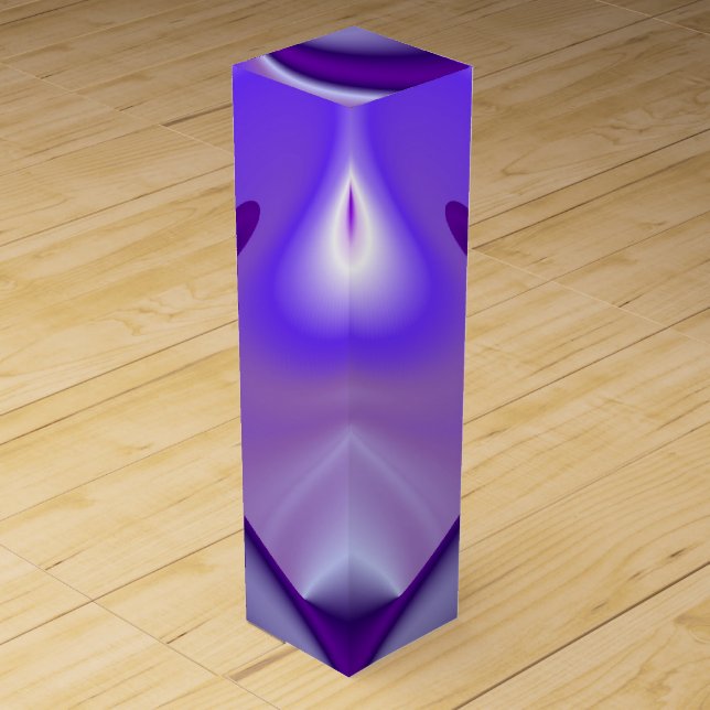 Purple Flower Rainbow Dreams Wine Box (Front)