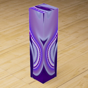 Purple Flower Rainbow Dreams Wine Box
