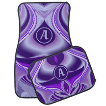 Purple Flower Rainbow Dreams with Monogram