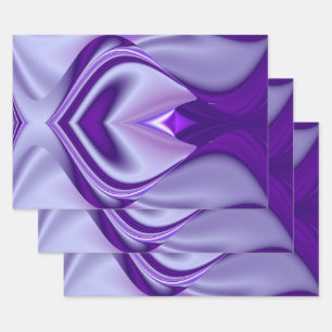 Purple Flower Rainbow Dreams Wrapping Paper Sheets