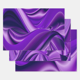 Purple Flower Rainbow Dreams Wrapping Paper Sheets