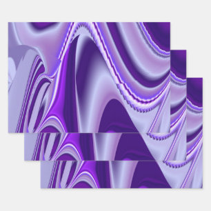 Purple Flower Rainbow Dreams Wrapping Paper Sheets