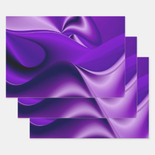 Purple Flower Rainbow Dreams Wrapping Paper Sheets
