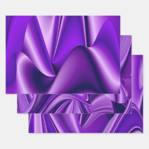 Purple Flower Rainbow Dreams Wrapping Paper Sheets