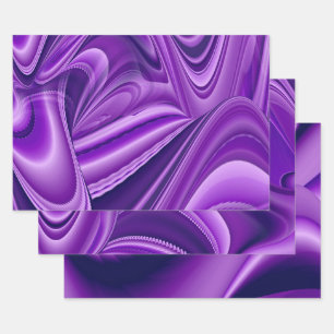 Purple Flower Rainbow Dreams Wrapping Paper Sheets