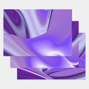 Purple Flower Rainbow Dreams Wrapping Paper Sheets