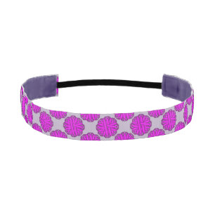 Purple Flower Ribbon by Kenneth Yoncich Athletic Headband