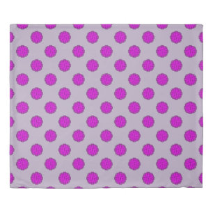 Purple Flower Ribbon by Kenneth Yoncich Duvet Cover