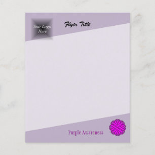Purple Flower Ribbon by Kenneth Yoncich Flyer