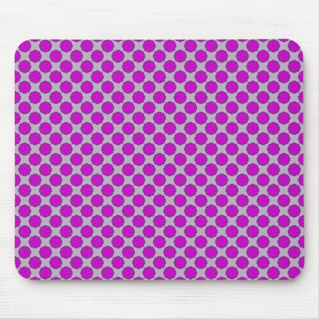 Purple Flower Ribbon by Kenneth Yoncich Mouse Pad (Front)
