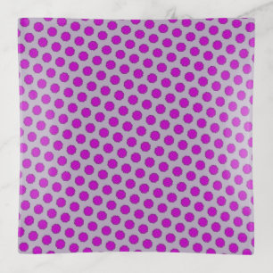 Purple Flower Ribbon by Kenneth Yoncich Trinket Tray