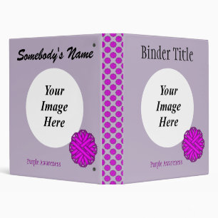 Purple Flower Ribbon Template by Kenneth Yoncich Binder