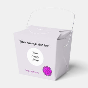 Purple Flower Ribbon Template by Kenneth Yoncich Favor Boxes
