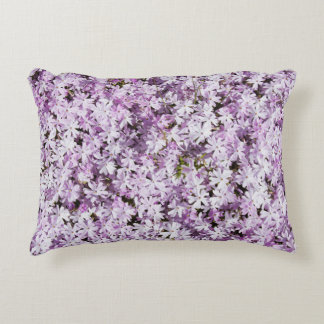 Purple flower, summer freshness backdrop. accent pillow