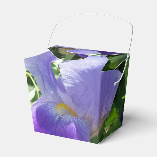 Purple Flower Take Out Favor Box (Front Side)