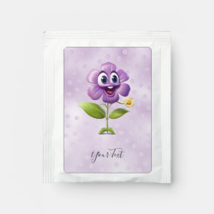 Purple Flower Tea Bag Drink Mix