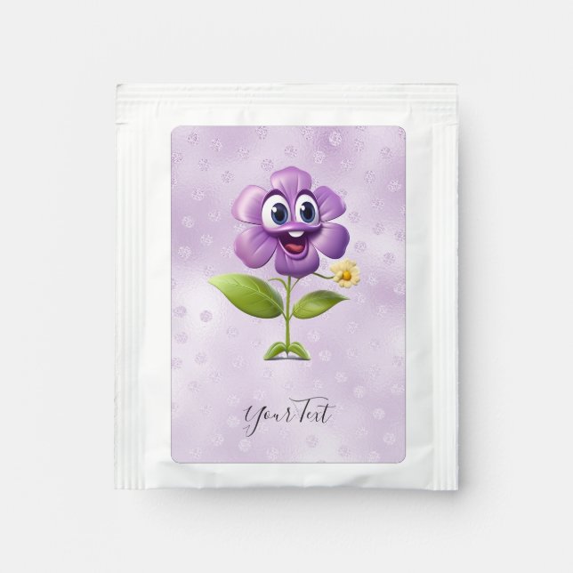 Purple Flower Tea Bag Drink Mix (Front)