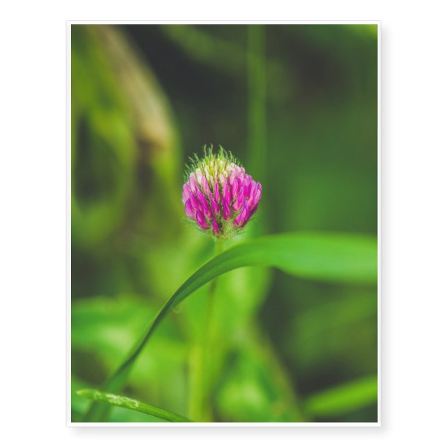 Purple flower temporary tattoos (Front)