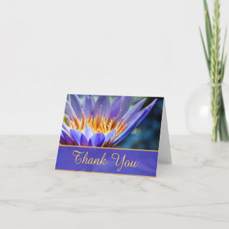 Purple Flower Thank You Cards