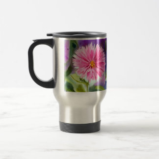 Purple Flower Travel Mug