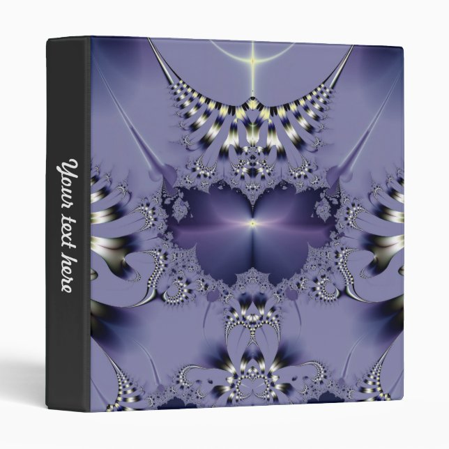 Purple Flower  Vinyl Binders (Front/Spine)