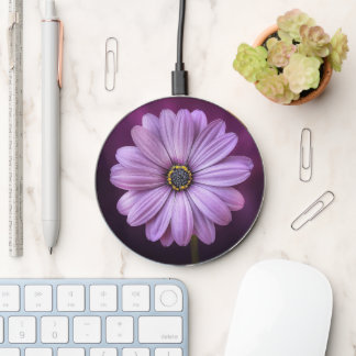 Purple Flower Wireless Charger
