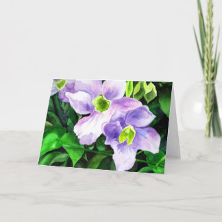 Purple Flowers3 Card