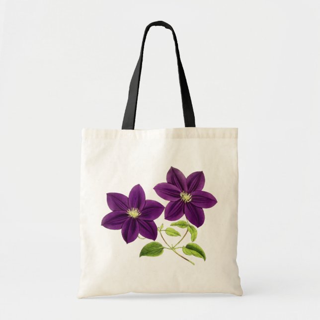 Purple Flowers 4 All Tote Bag (Front)