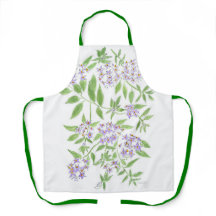 Purple flowers All-Over Print Apron