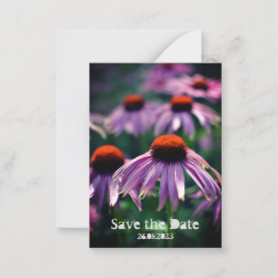 Purple Flowers at RHS Wisley Save the date Note Card