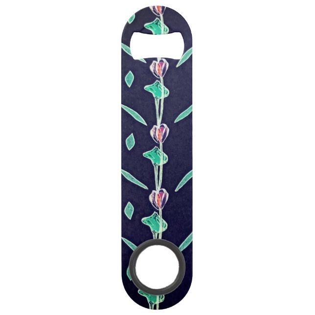 Purple flowers bar key (Front)