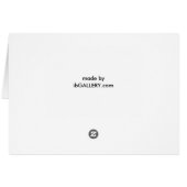 Purple Flowers Blank Card (Back Horizontal)