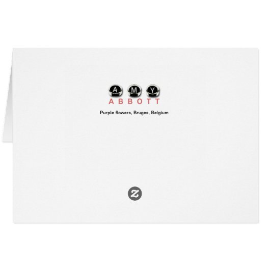 Purple flowers, Bruges, Belgium (Back Horizontal)