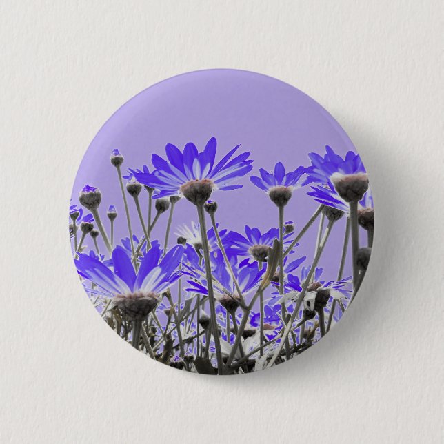 Purple Flowers Button (Front)