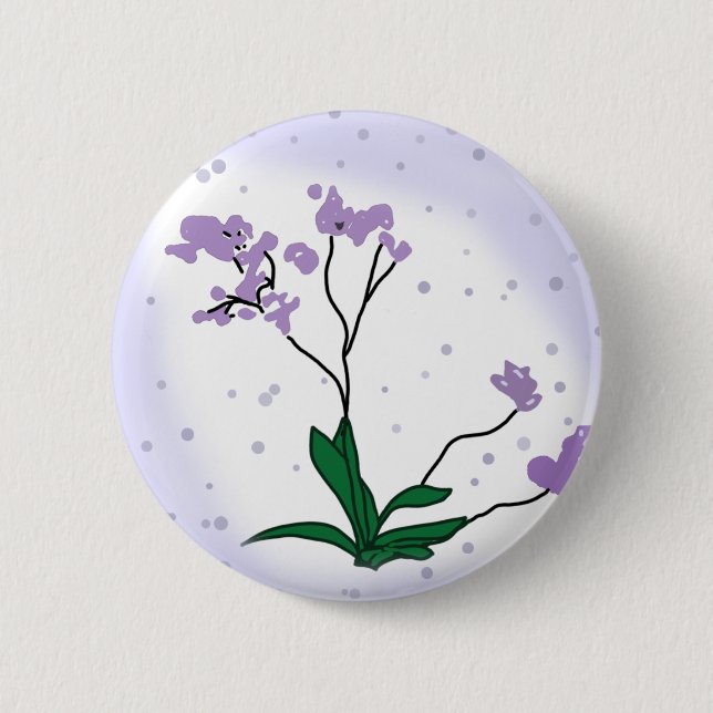 Purple flowers button (Front)