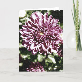 Purple Flowers Card