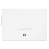 purple flowers cards (Back Horizontal)