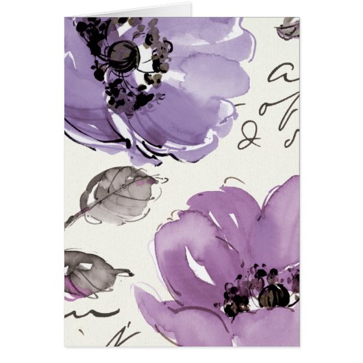 Purple Flowers Cards (Front)