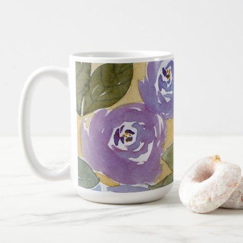 Purple Flowers Coffee Mug