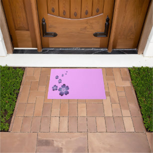 Purple Flowers Doormat