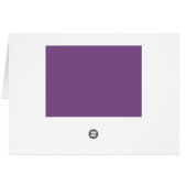 Purple flowers  Elegant Thank you card (Back Horizontal)