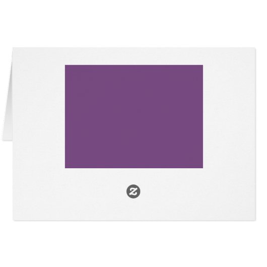 Purple flowers  Elegant Thank you card (Back Horizontal)