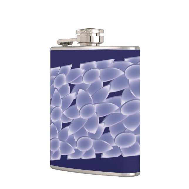 Purple flowers flask (Left)