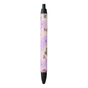 Purple Flowers, Floral Pattern, Pattern Of Flowers Pen
