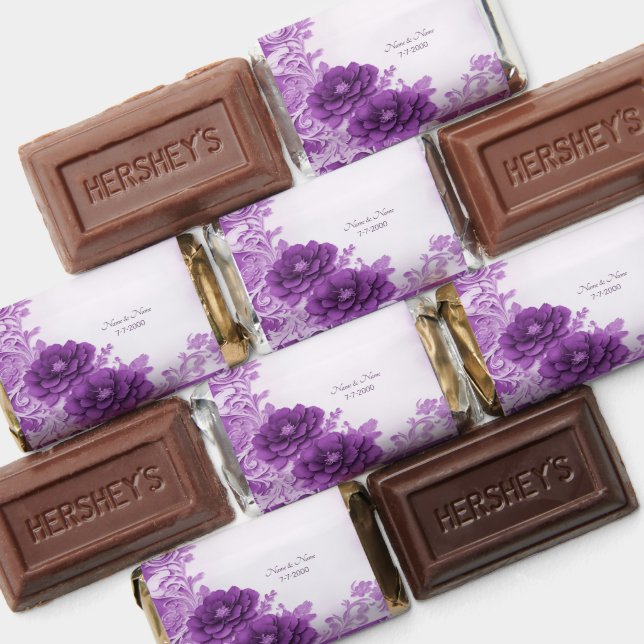 Purple Flowers Flourish Hershey's Miniatures (Assorted)