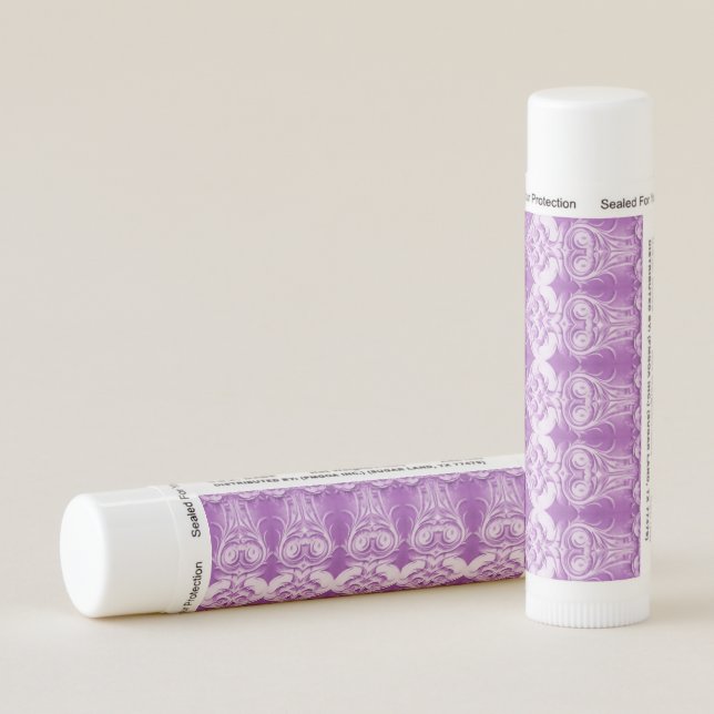 Purple Flowers Flourish Lip Balm (Rotated Right)